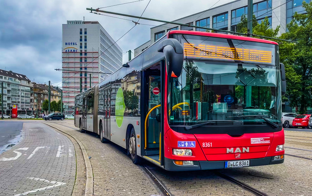 Foto van Rheinbahn MAN Lion's City G 8361 Gelede bus door svanpoppel