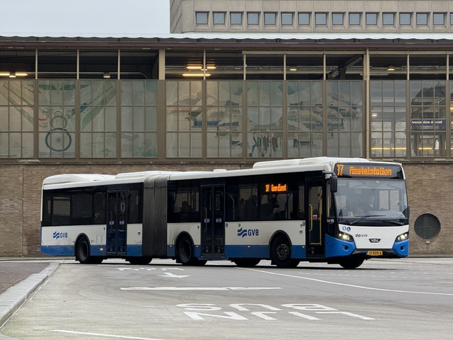 Foto van GVB VDL Citea SLFA-180 1415 Gelede bus door_gemaakt Stadsbus