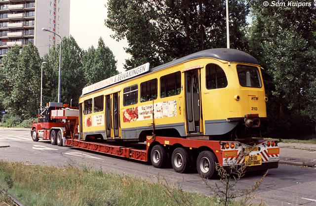 Foto van HTM Haagse PCC 2113 Tram door RW2014
