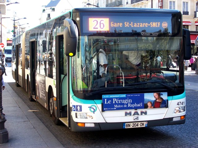 Foto van RATP MAN Lion's City G 4741 Gelede bus door wyke2207