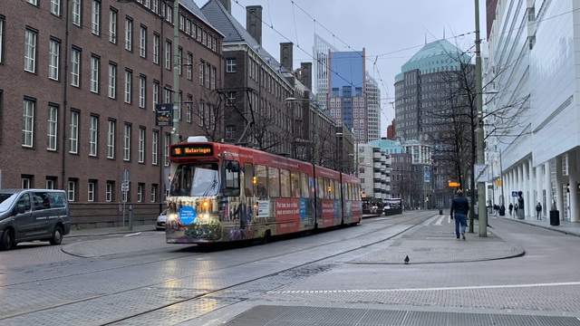 Foto van HTM GTL8 3107 Tram door Stadsbus