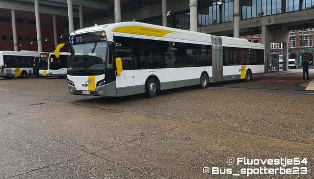 Foto van DeLijn VDL Citea SLFA-180 Hybrid 2722 Gelede bus door Fluovestje64