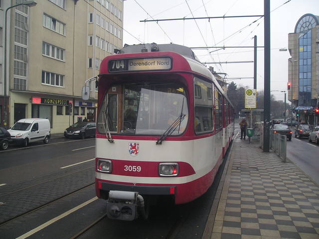 Foto van Rheinbahn GT8S 3059 Tram door_gemaakt Perzik