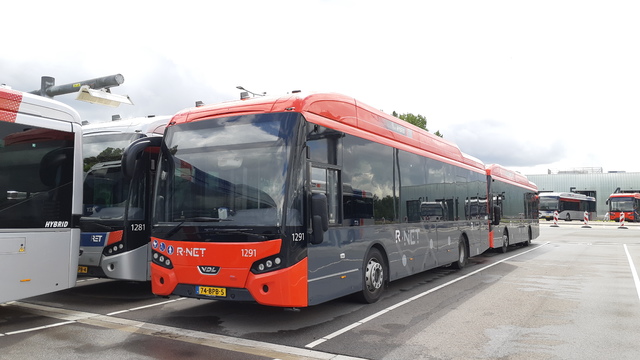 Foto van RET VDL Citea SLE-120 Hybrid 1291 Standaardbus door SpotterCrazyperson
