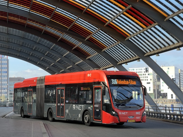 Foto van EBS VDL Citea SLFA-181 Electric 1033 Gelede bus door_gemaakt Stadsbus