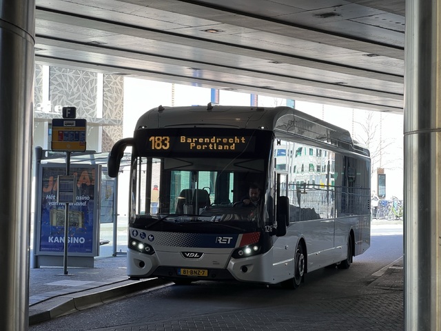 Foto van RET VDL Citea SLE-120 Hybrid 1216 Standaardbus door Stadsbus