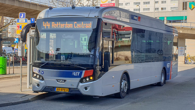 Foto van RET VDL Citea SLE-120 Hybrid 1275 Standaardbus door MetroRET