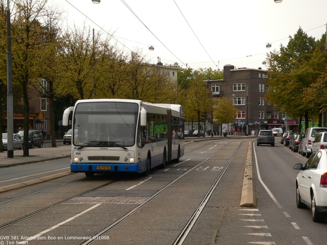 Foto van GVB Berkhof Jonckheer G 581 Gelede bus door tsov