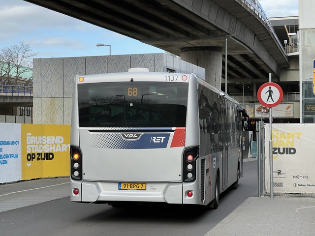 Foto van RET VDL Citea LLE-120 1137 Standaardbus door_gemaakt Stadsbus