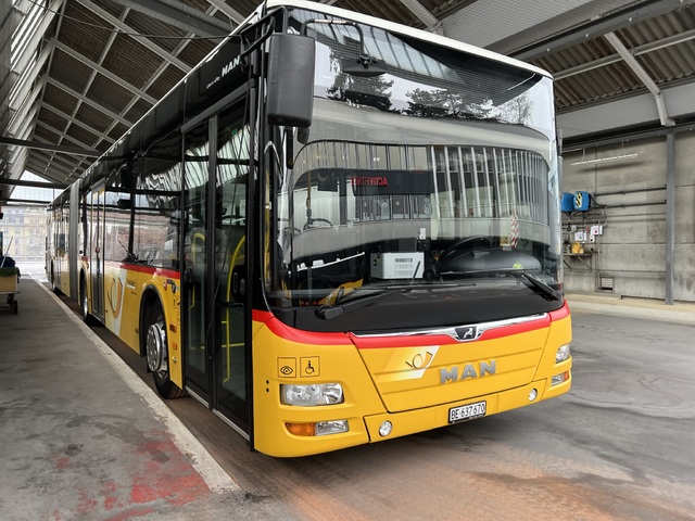 Foto van Postauto MAN Lion's City G 10818 Gelede bus door Stadsbus