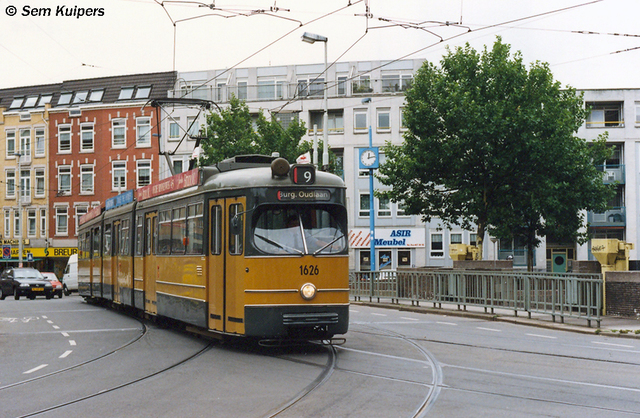 Foto van RET Rotterdamse Düwag GT8 1626 Tram door RW2014
