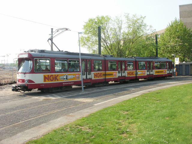 Foto van Rheinbahn GT8S 3202 Tram door Perzik