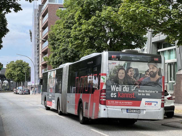 Foto van VHH Mercedes-Benz Citaro G 1216 Gelede bus door Stadsbus