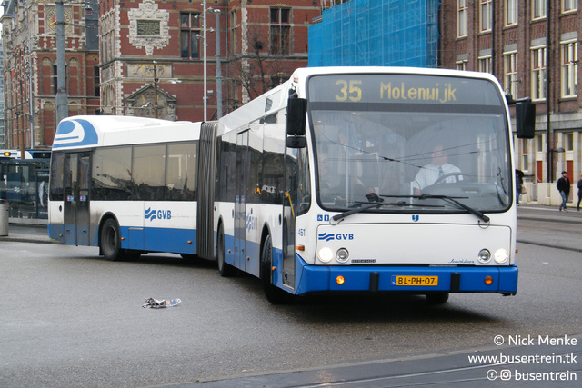 Foto van GVB Berkhof Jonckheer G 451 Gelede bus door_gemaakt Busentrein