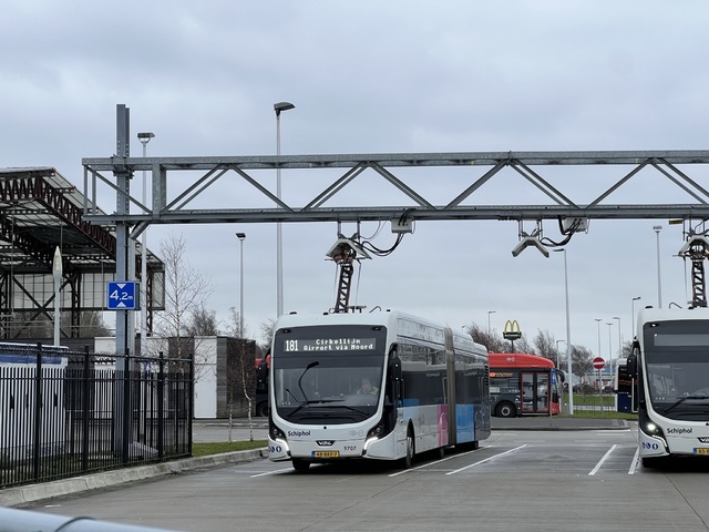 Foto van CXX VDL Citea SLFA-181 Electric 9707 Gelede bus door Stadsbus