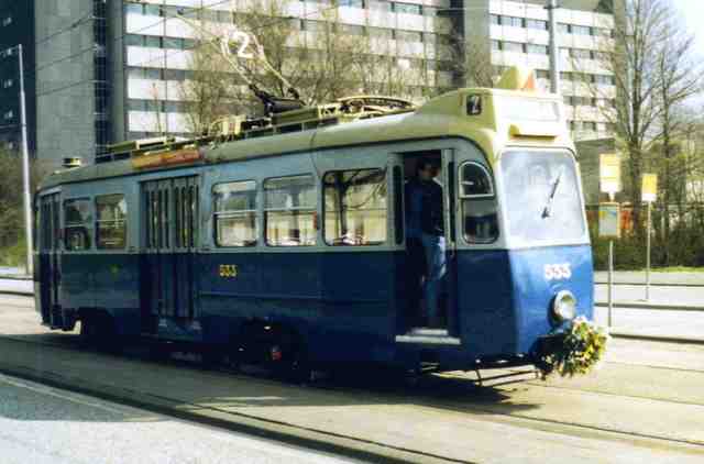 Foto van EMTA Amsterdamse drieasser 533 Tram door Jelmer
