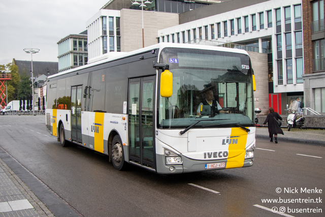 Foto van DeLijn Iveco Crossway LE (12mtr) 5733 Standaardbus door Busentrein
