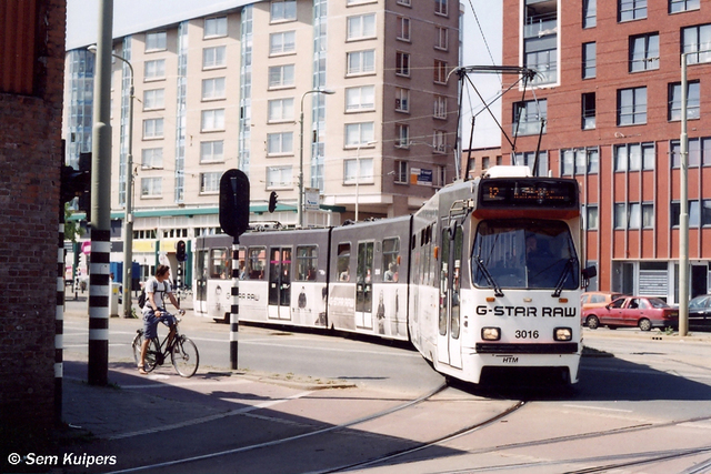 Foto van HTM GTL8 3016 Tram door RW2014