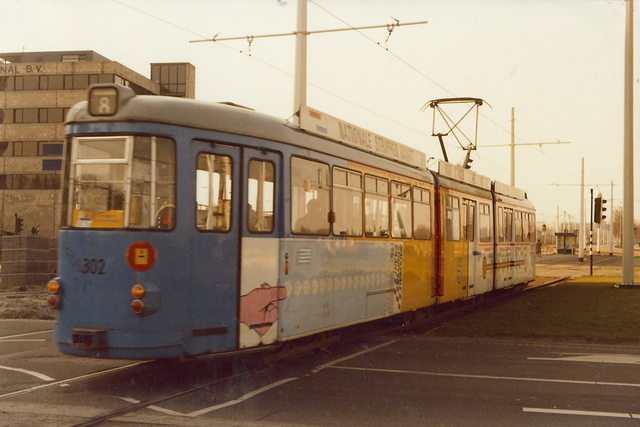 Foto van RET Rotterdamse Düwag GT8 302 Tram door JanWillem