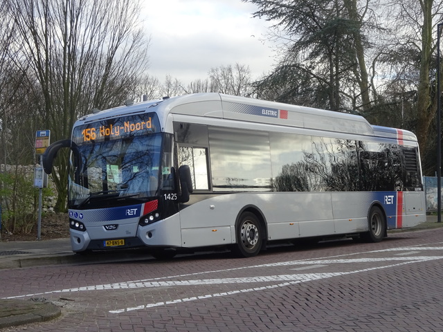 Foto van RET VDL Citea SLF-120 Electric 1425 Standaardbus door OVRegioRotterdam