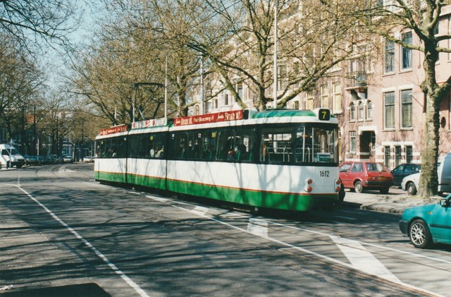 Foto van RET Rotterdamse Düwag GT8 1612 Tram door JanWillem