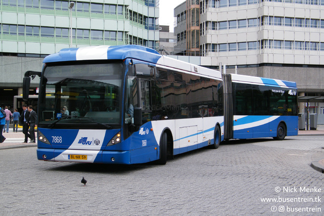 Foto van GVU Van Hool AG300 7868 Gelede bus door Busentrein