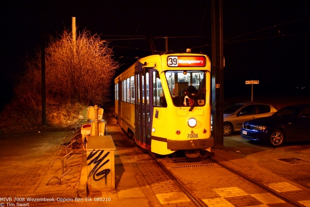 Foto van MIVB Brusselse PCC 7008 Tram door tsov