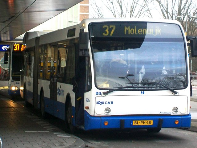 Foto van GVB Berkhof Jonckheer G 465 Gelede bus door wyke2207