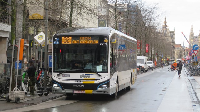 Foto van DeLijn MAN Lion's City 12E 610110 Standaardbus door TreinspotterUtrecht