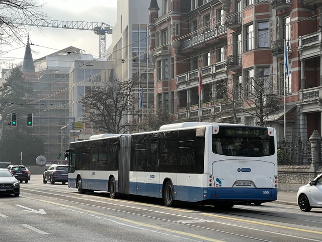 Foto van VBZ Neoplan N4522 555 Gelede bus door_gemaakt Stadsbus