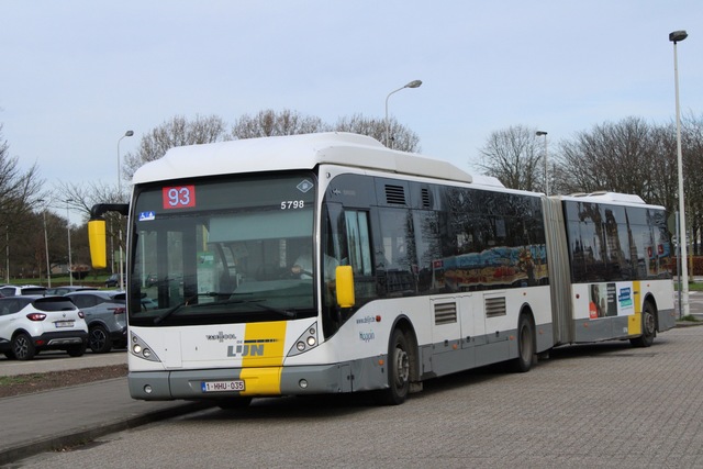 Foto van DeLijn Van Hool AG300 5798 Gelede bus door_gemaakt Mori