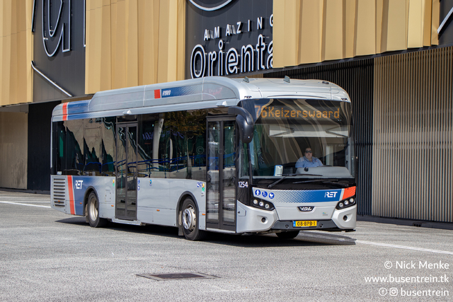 Foto van RET VDL Citea SLE-120 Hybrid 1254 Standaardbus door Busentrein