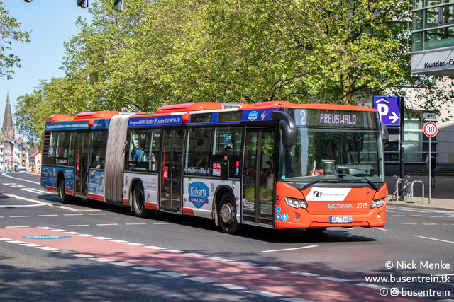 Foto van ASEAG Scania Citywide LFA 2015 Gelede bus door Busentrein