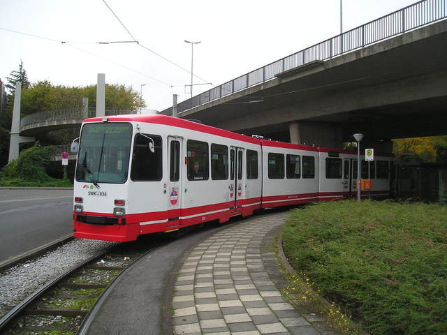 Foto van SWK Stadtbahnwagen M/N 8 836 Tram door_gemaakt Perzik