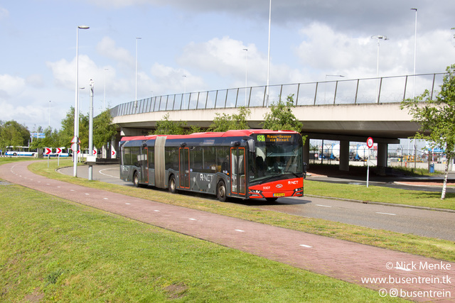 Foto van CXX Solaris Urbino 18 9307 Gelede bus door_gemaakt Busentrein