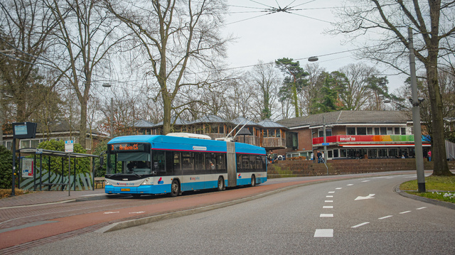 Foto van HER Hess Swisstrolley 5255 Gelede bus door_gemaakt WartenHoofdstraat