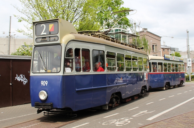 Foto van EMTA Amsterdamse drieasser 909 Tram door JaKo177