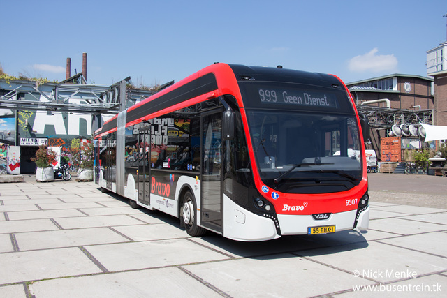 Foto van HER VDL Citea SLFA-181 Electric 9507 Gelede bus door Busentrein