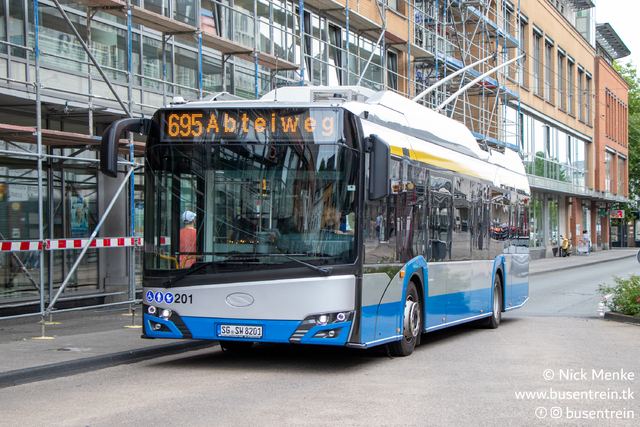 Foto van SWS Solaris Trollino 12 201 Standaardbus door Busentrein