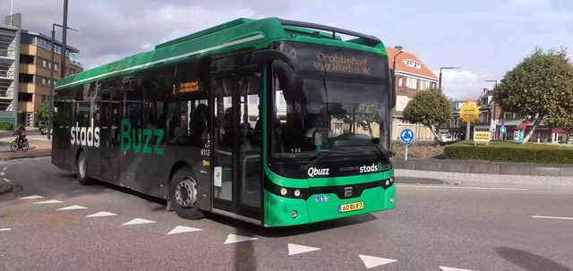 Foto van QBZ Ebusco 2.2 (12mtr) 6113 Standaardbus door NederRails