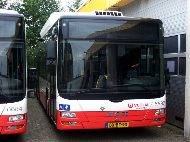 Foto van VEO MAN Lion's City CNG 6687 Standaardbus door wyke2207