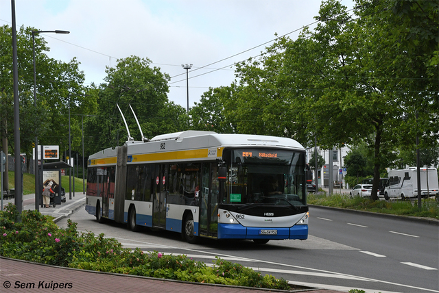 Foto van SWS Hess Swisstrolley 952 Gelede bus door RW2014