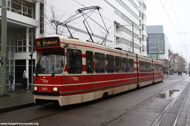 Foto van HTM GTL8 3101 Tram door HaagsTramNieuws