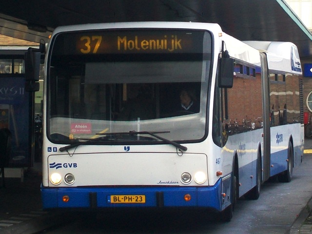 Foto van GVB Berkhof Jonckheer G 467 Gelede bus door wyke2207