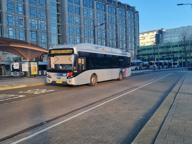 Foto van RET VDL Citea SLF-120 Electric 1409 Standaardbus door Tramspoor