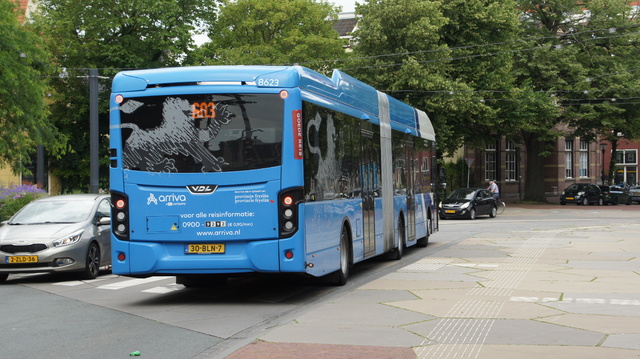 Foto van ARR VDL Citea SLFA-180 Electric 8623 Gelede bus door_gemaakt WartenHoofdstraat