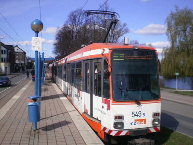 Foto van MoBiel Stadtbahnwagen M/N 8 549 Tram door_gemaakt Perzik