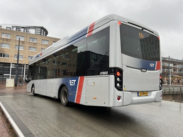 Foto van RET VDL Citea SLE-120 Hybrid 1279 Standaardbus door Stadsbus
