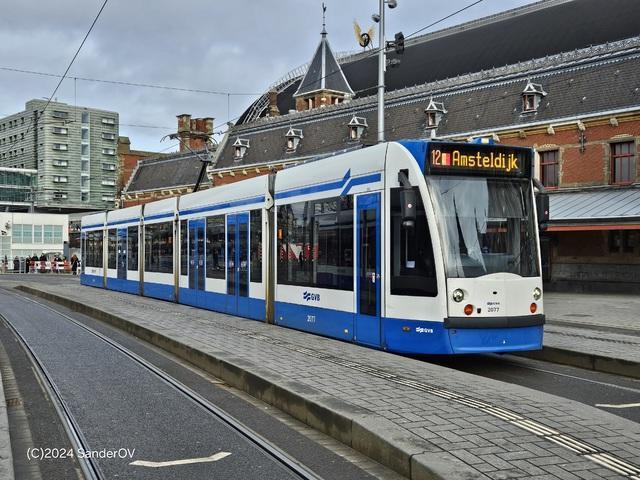 Foto van GVB Siemens Combino 2077 Tram door SanderOV
