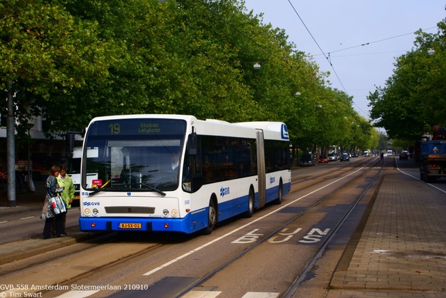 Foto van GVB Berkhof Jonckheer G 558 Gelede bus door tsov